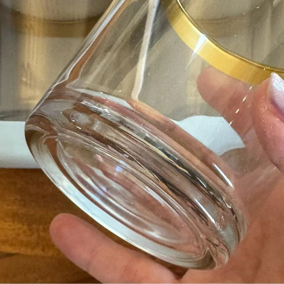 NWT Gold Rim 13oz Highball Glasses Set of 4 - Picture 8 of 16